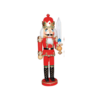 Santa's Workshop Christmas Decor Red 15" King Nutcracker