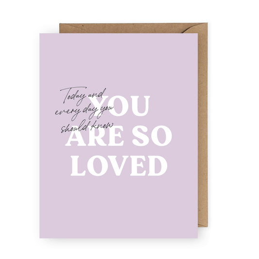 So Loved Greeting Card