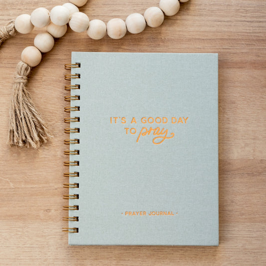 Green Linen Prayer Journal