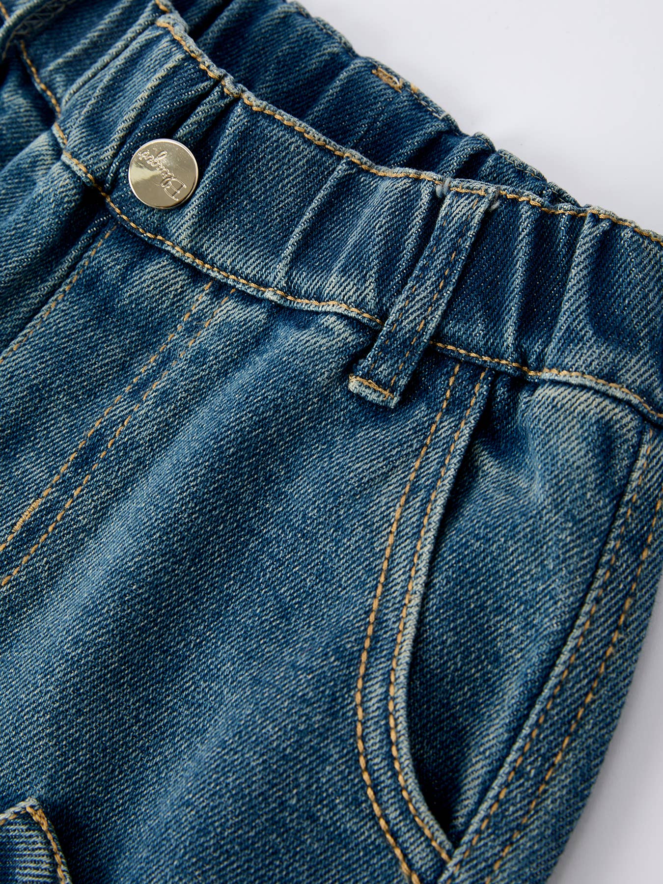 Girls Bow Stretch Jeans