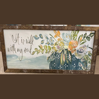 18" x 36" Rustic Framed Art
