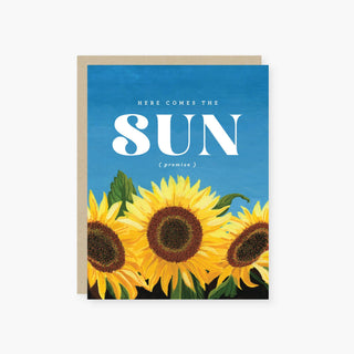 2021 Co. Stationary Default Here comes the Sun encouragement card