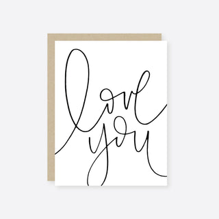 2021 Co. Stationary Penned love you card