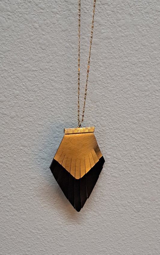 Fringe leather necklace