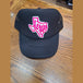 Texas pink on black