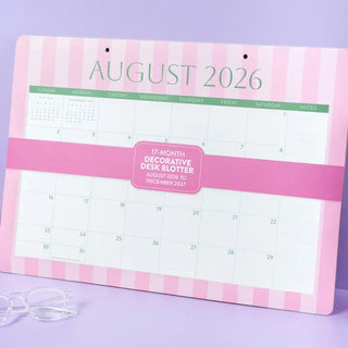 2027 Cabana Stripes Decorative Desk Blotter