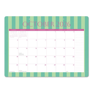 2027 Cabana Stripes Decorative Desk Blotter