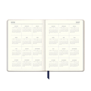 2027 Dots On Navy Medium Dual-Textured Planner