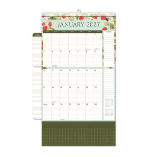 Studio Oh 2027 Fruit and Flora wall calendar featuring strawberry botanical design with January view