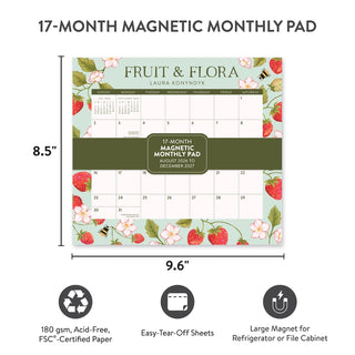 2027 Fruit & Flora Magnetic Monthly Pad