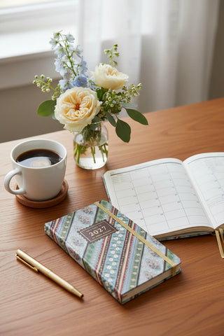 2027 Paisley 12-Month Hardcover Pocket Planner