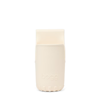 Bogg Bevy cream white silicone cup holder with textured grip and ribbed base