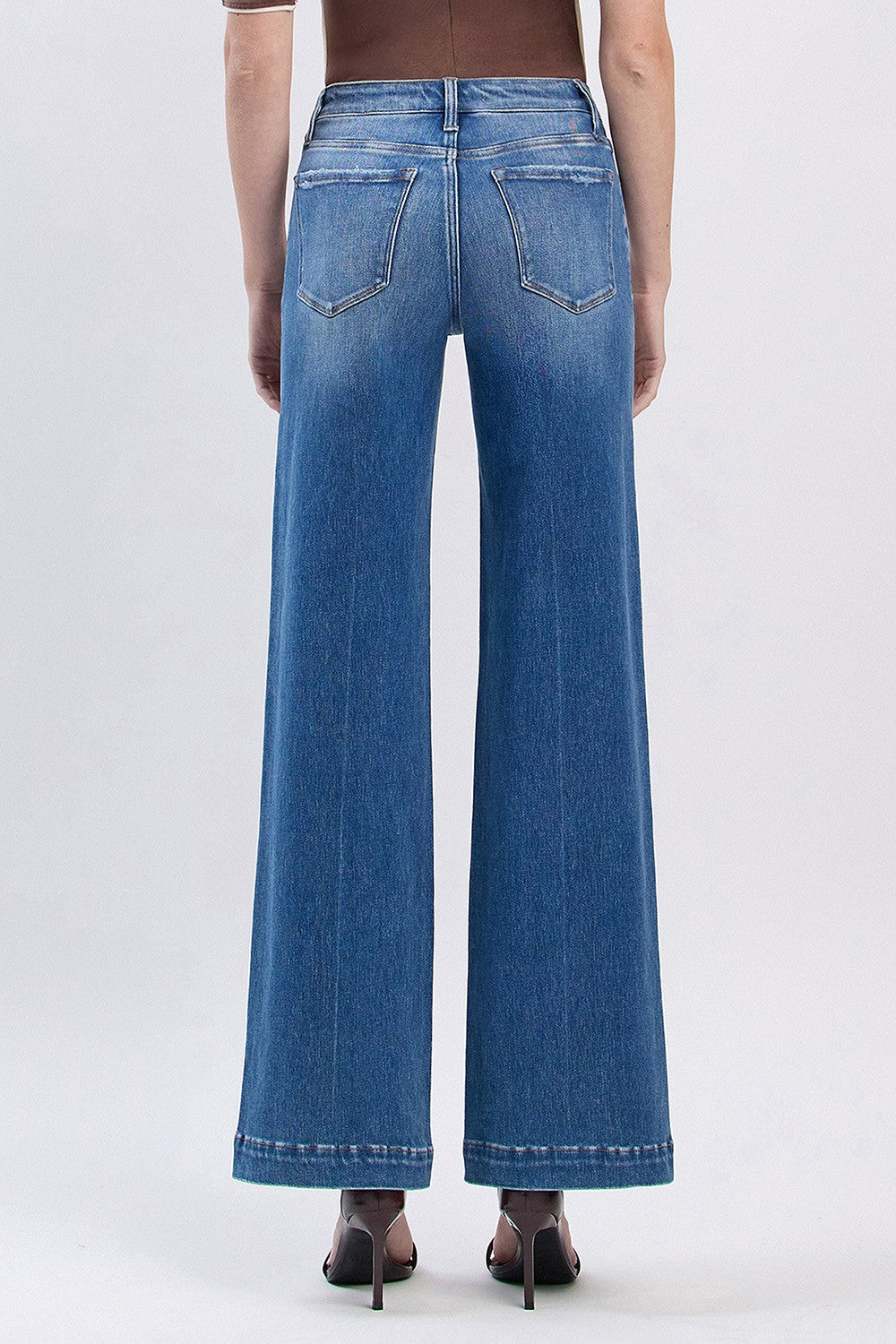 Flying Monkey Trouser Hem Wide Jeans