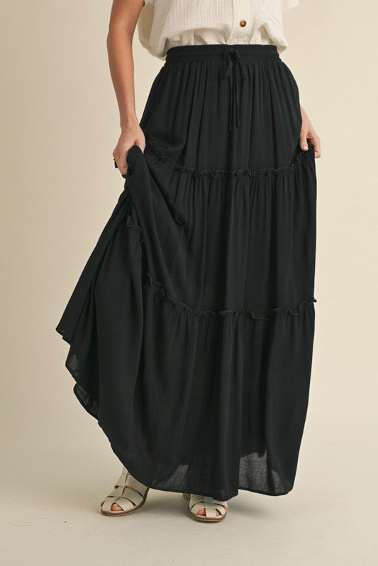 Tiered Maxi Skirt
