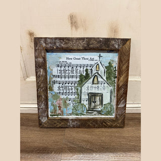 24" x 24" Rustic Framed Art