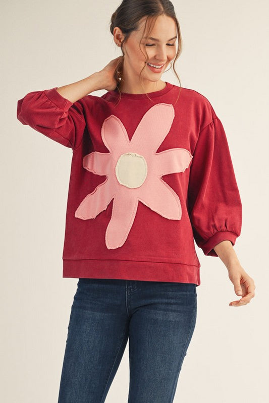 Floral Patch Sweatshirt