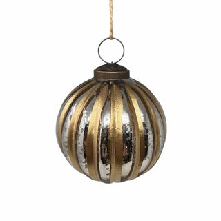 David Christopher's Collection Christmas Ornament 3" Gold Silver Ornament