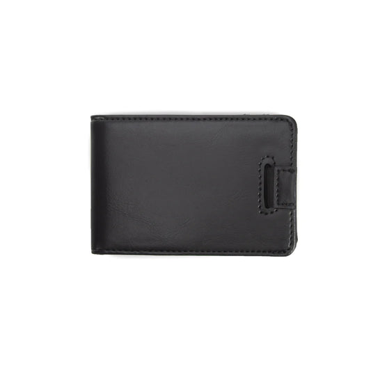 Asher Bifold Money Clip Wallet (Black)