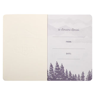 Greeting page with a forest design and text fields