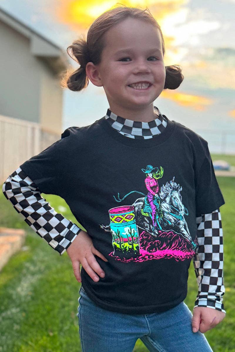 Kid's Round The Track Mesh Top
