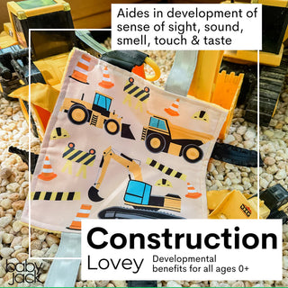 Construction Trucks Crinkle Sensory Toy