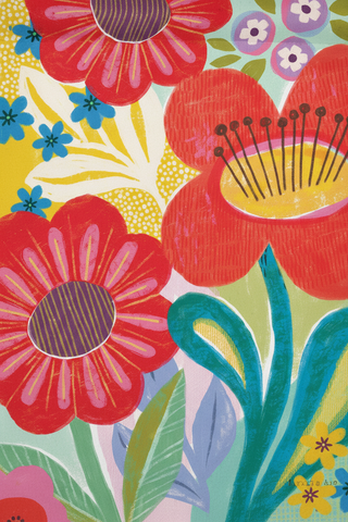 Whimsy Brights Garden Flag