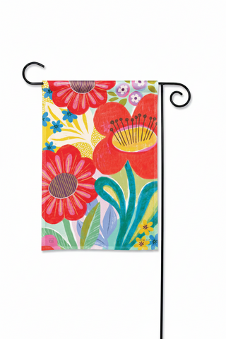 Whimsy Brights Garden Flag