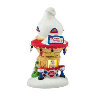 Department 56 Santa's Dairy Queen ice cream cone shaped Christmas village house collectible