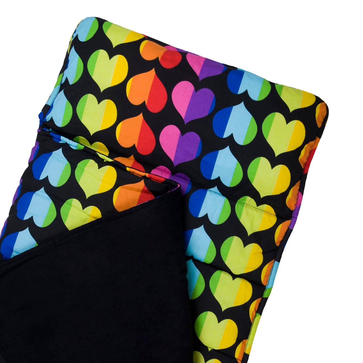 Rainbow Hearts Nap Mat