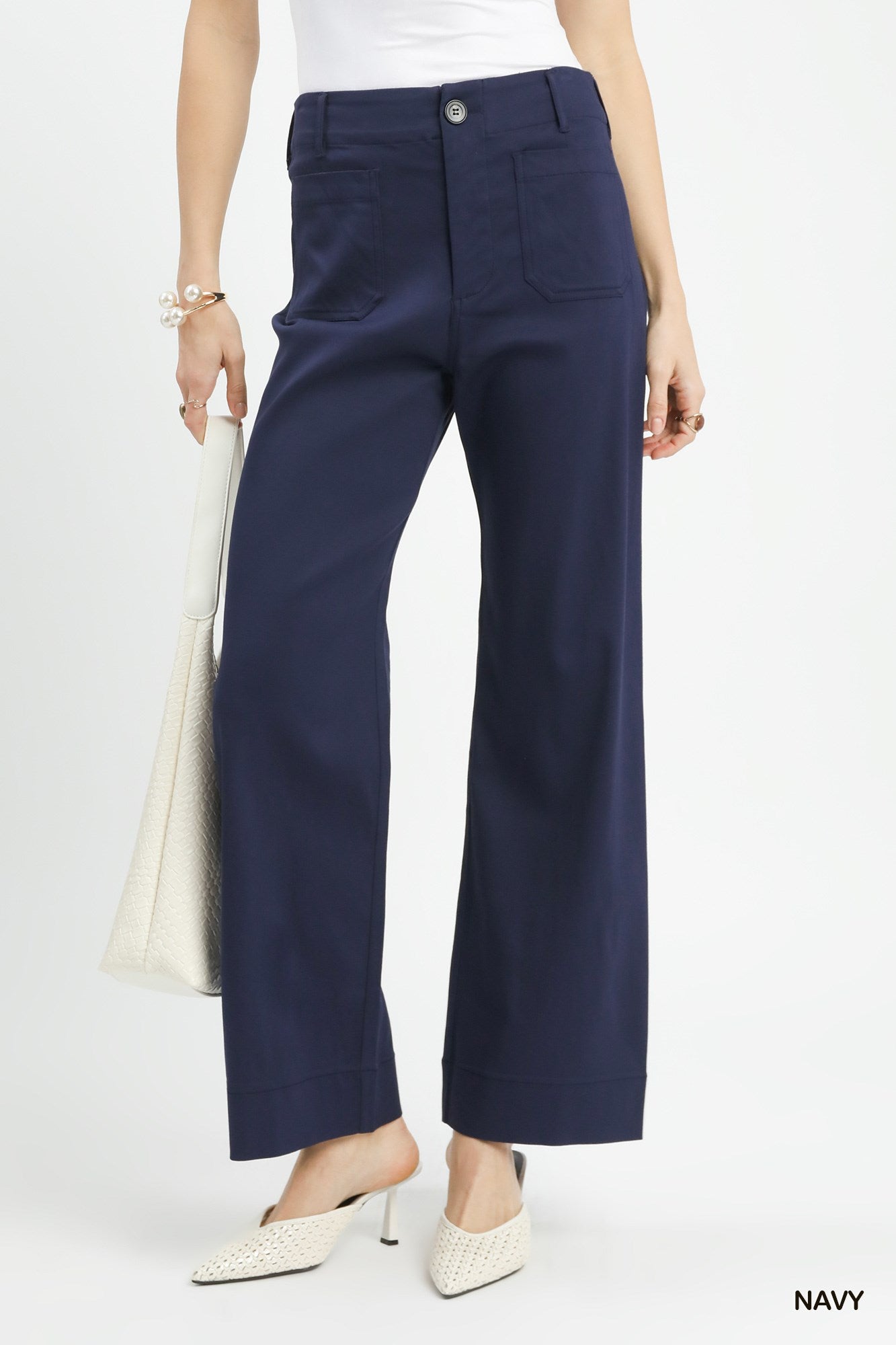 Button Stretch Pants