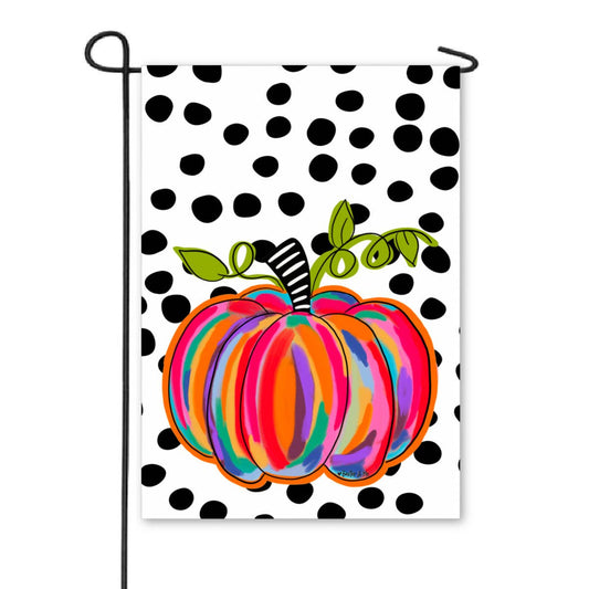 Colorful Pumpkin Garden Flag