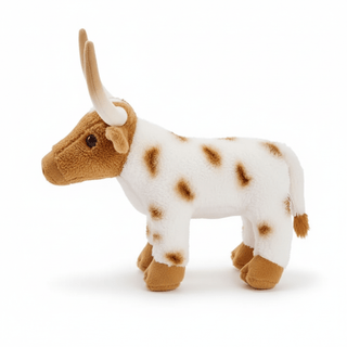 Side profile view of Larry the Texas Longhorn