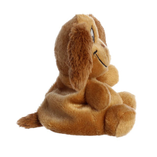 Aurora Palm Pals 5-inch Max plush toy seated on white background, side view