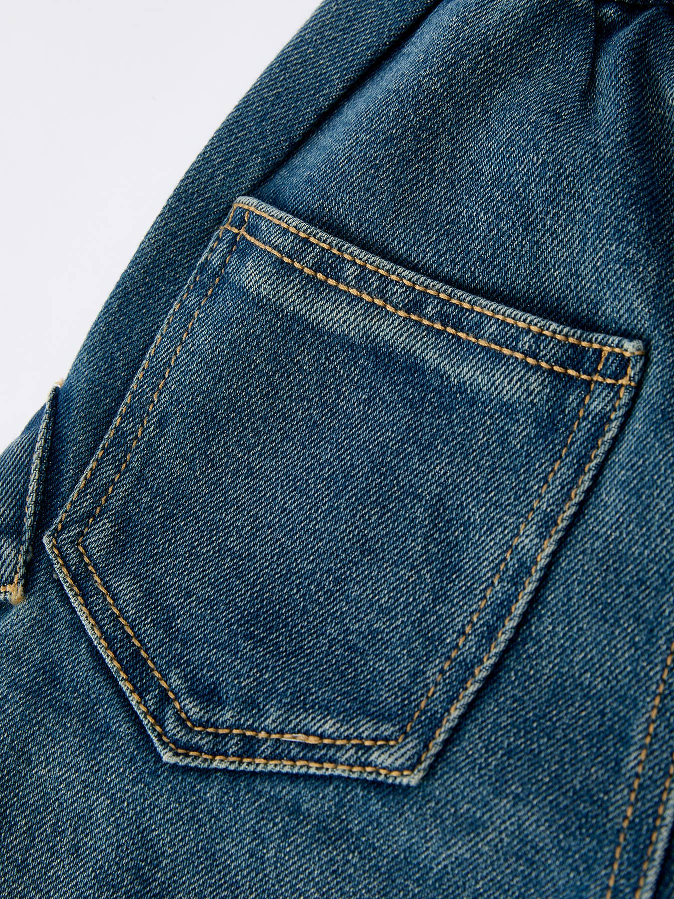 Girls Bow Stretch Jeans