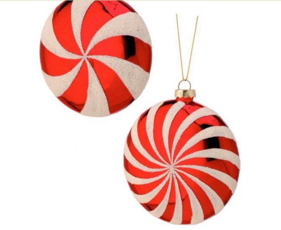 Peppermint Disc Ornament