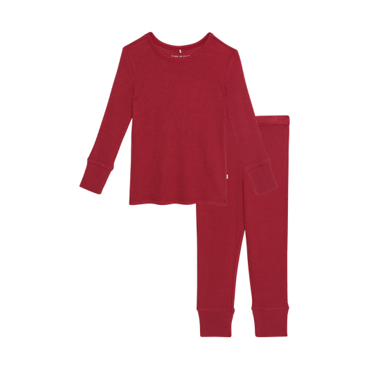 Classic Pajama-Crimson Waffle