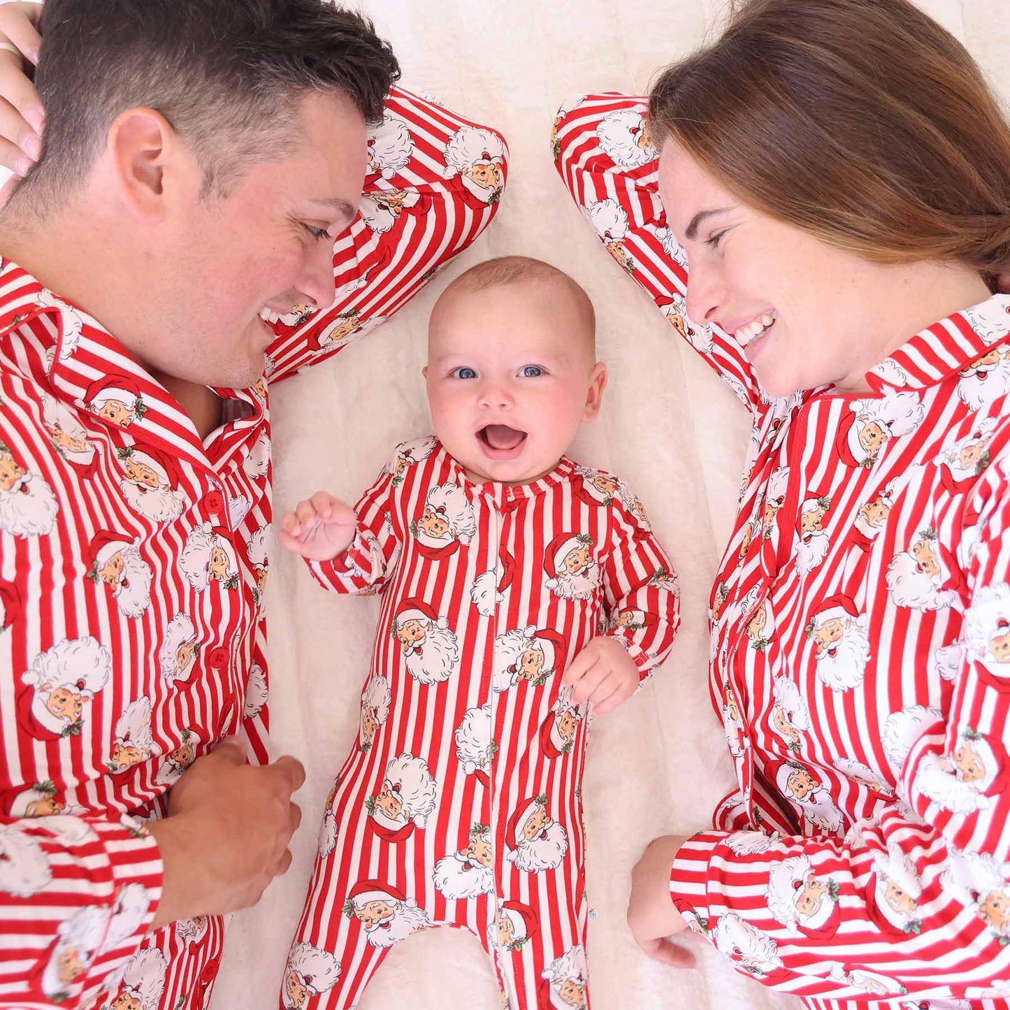 Santa Claus Lane Zipper Footie