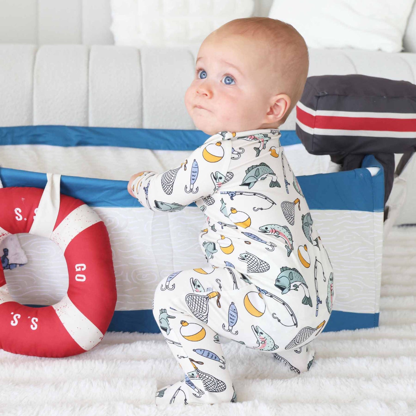 Catch of the Day Zipper Footie