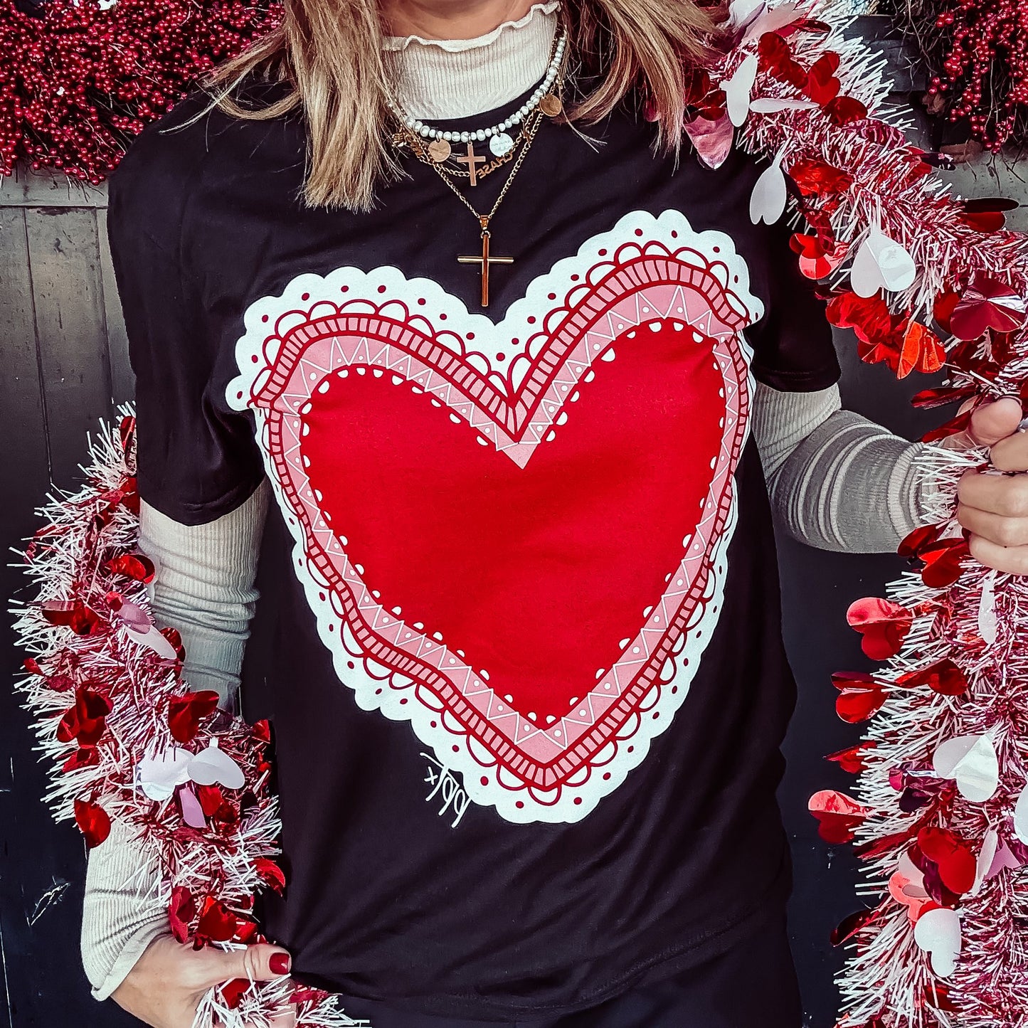 Big Lace Heart Tee