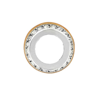 Brighton Intrigue Spacer bead with silver center and decorative gold rim