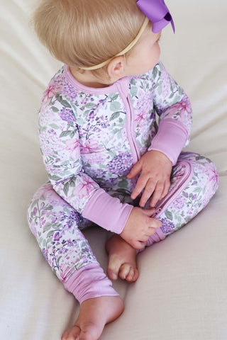 Lavender Lullaby Convertible Zip Romper