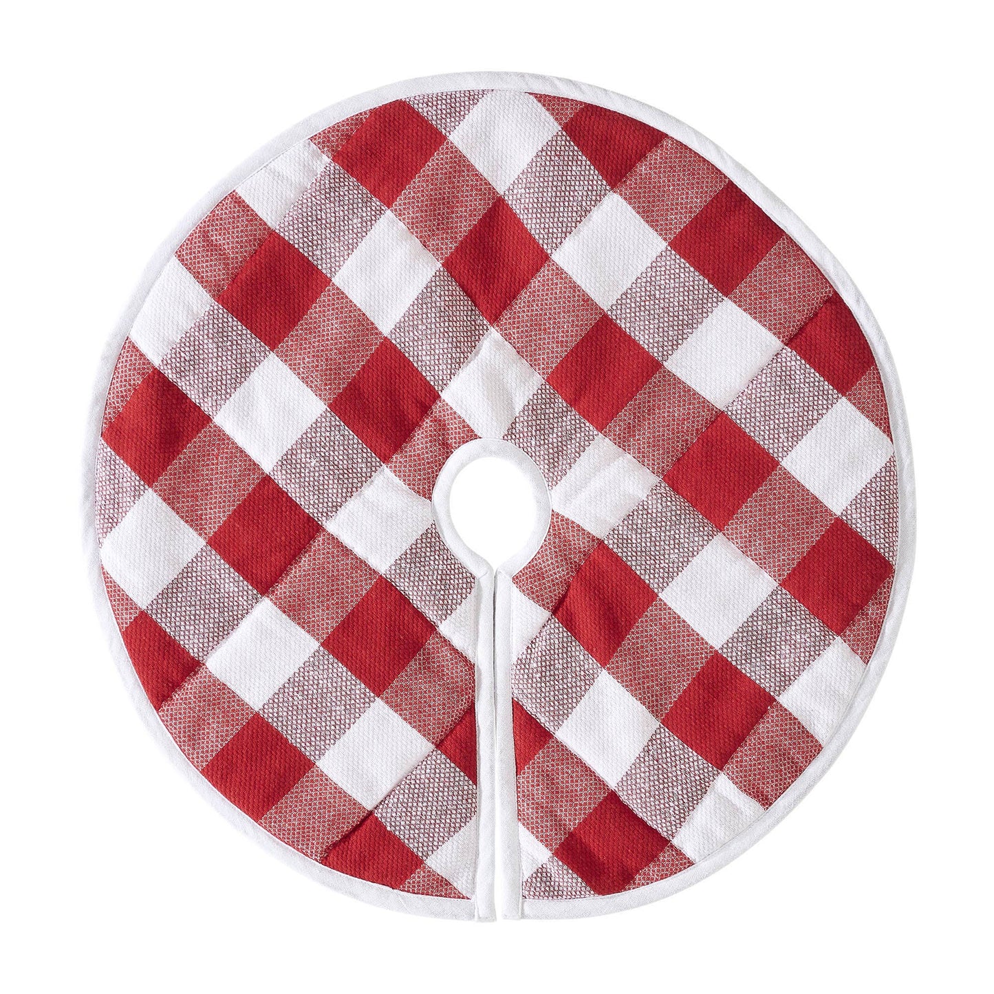 Annie Red Check Tree Skirt 24"