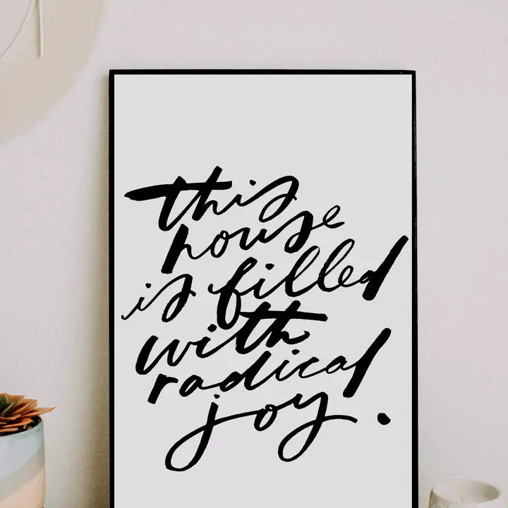 11x17 This House Is Filled Framed