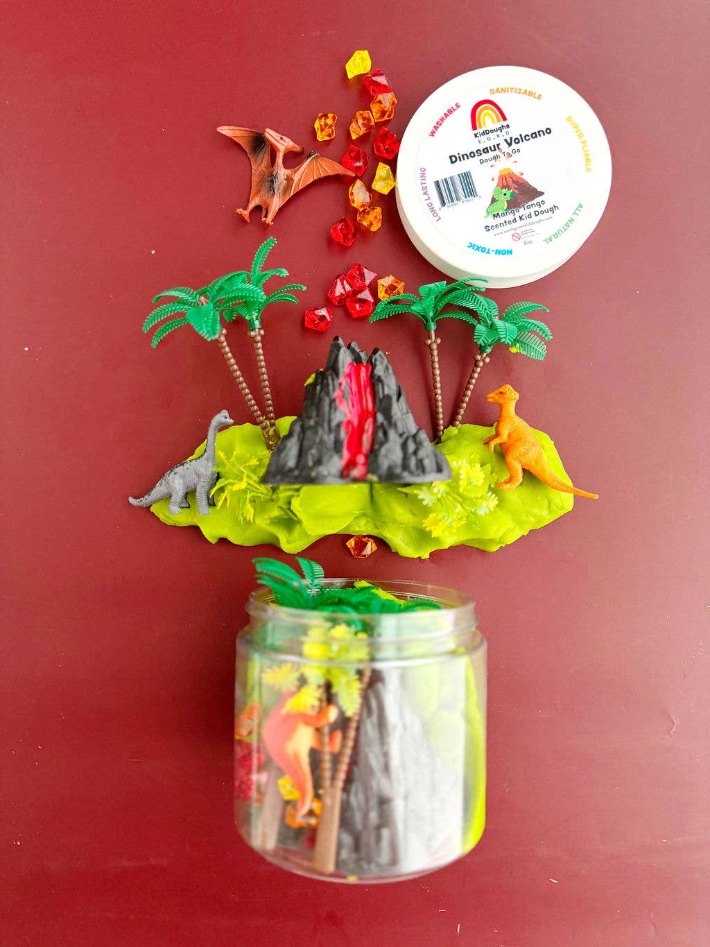 Dinosaur Volcano Dough-To-Go