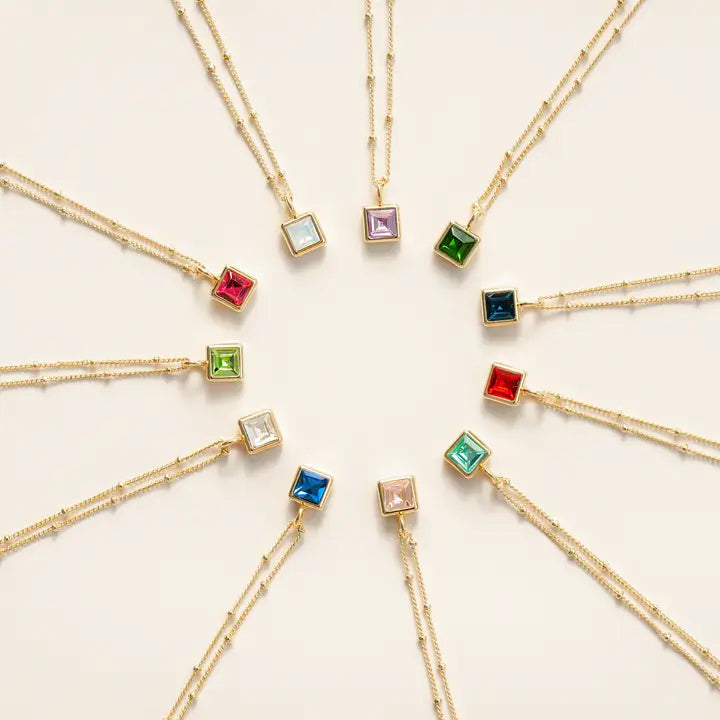 New Birthstone Bottle Necklace