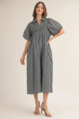 Polka Dot Midi Dress