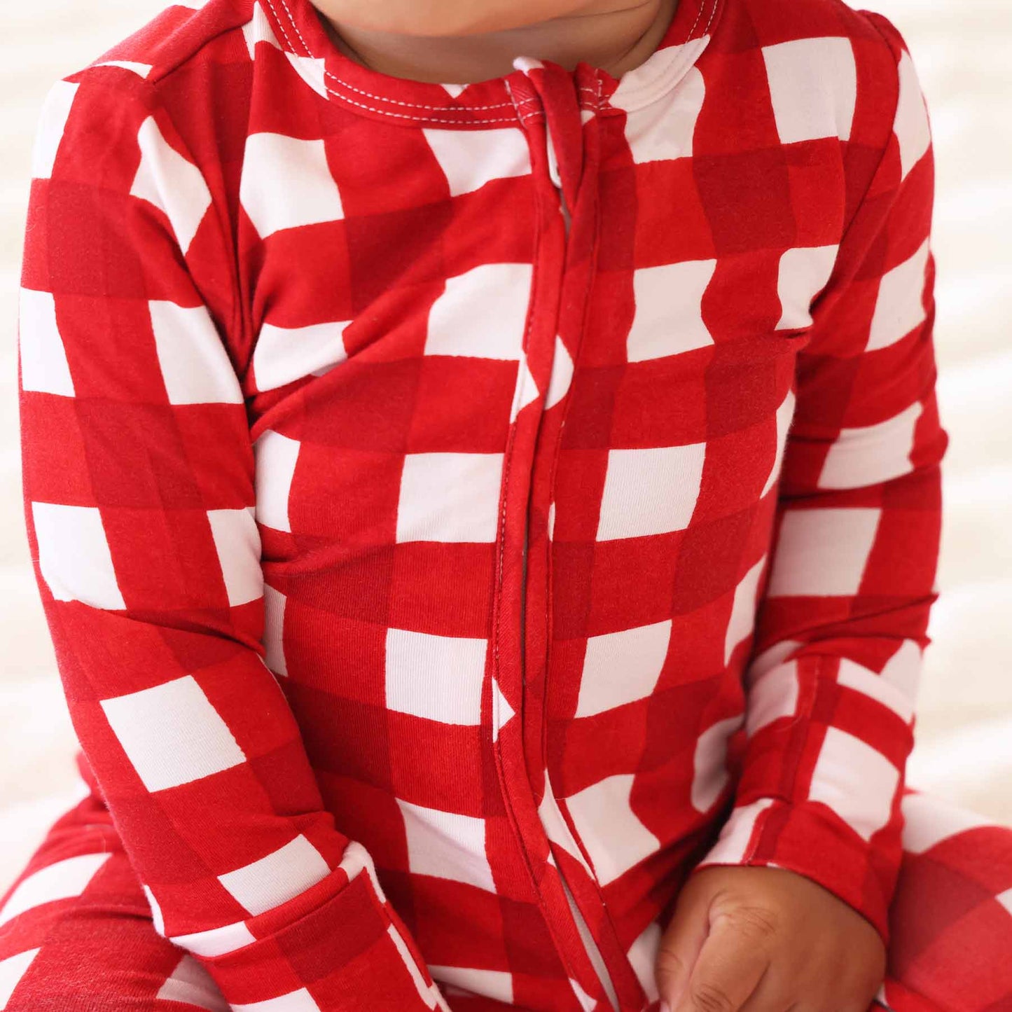 Christmas Bamboo Zipper Footies