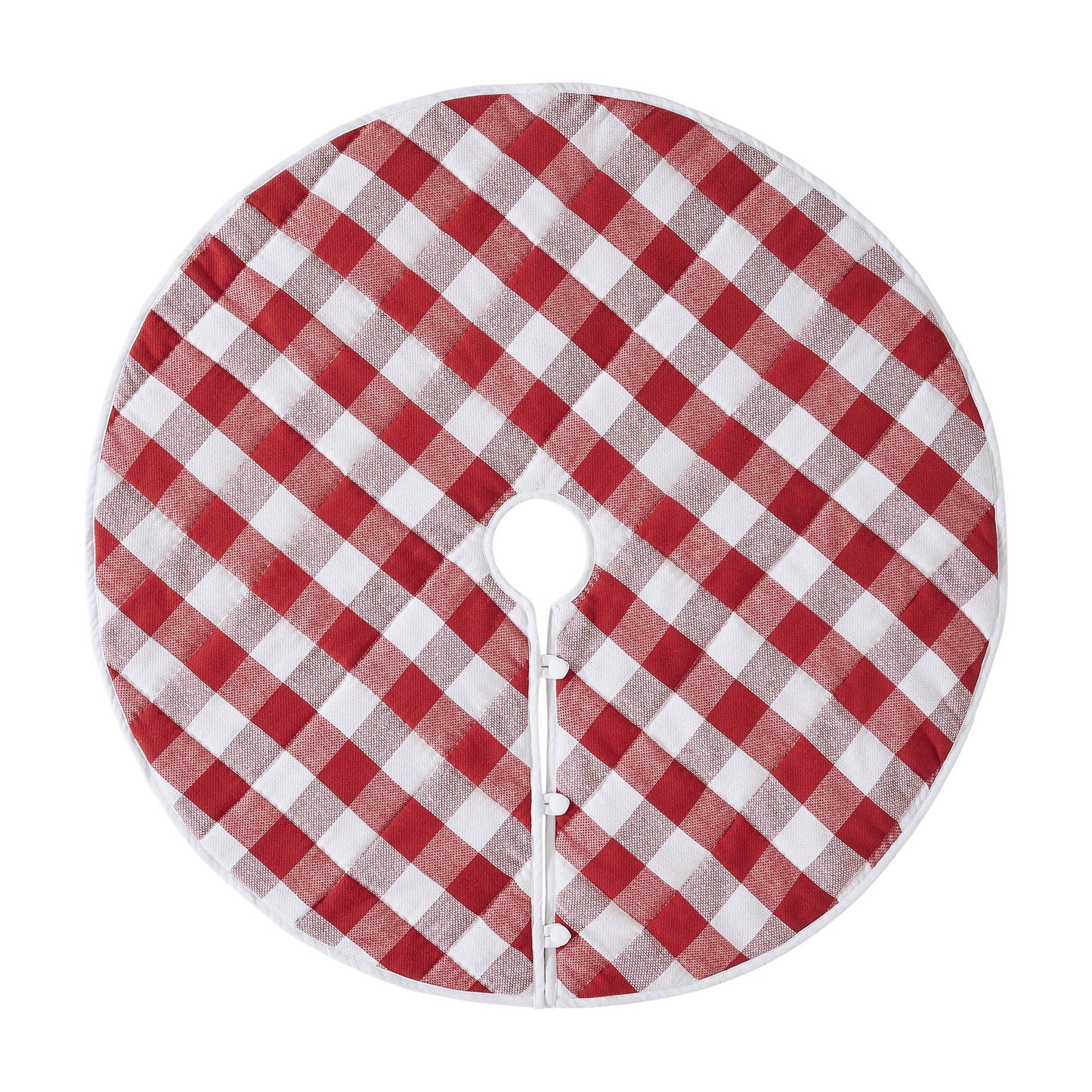 Annie Red Check Tree Skirt 48"