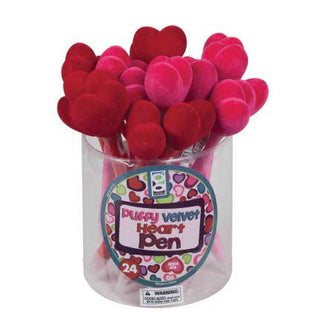 Puffy Velvet Heart Pen