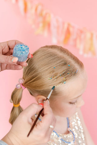 Blue Hair Glitter